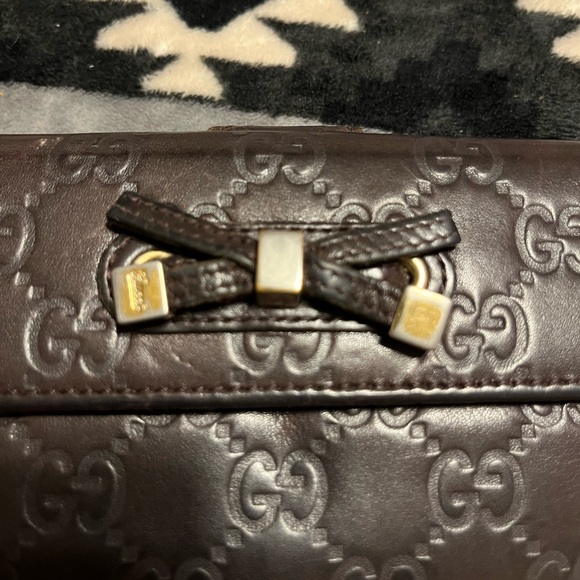 GUCCI RaRe Vintage GG Guccissima Continental Brown Wallet - Picture 5 of 16